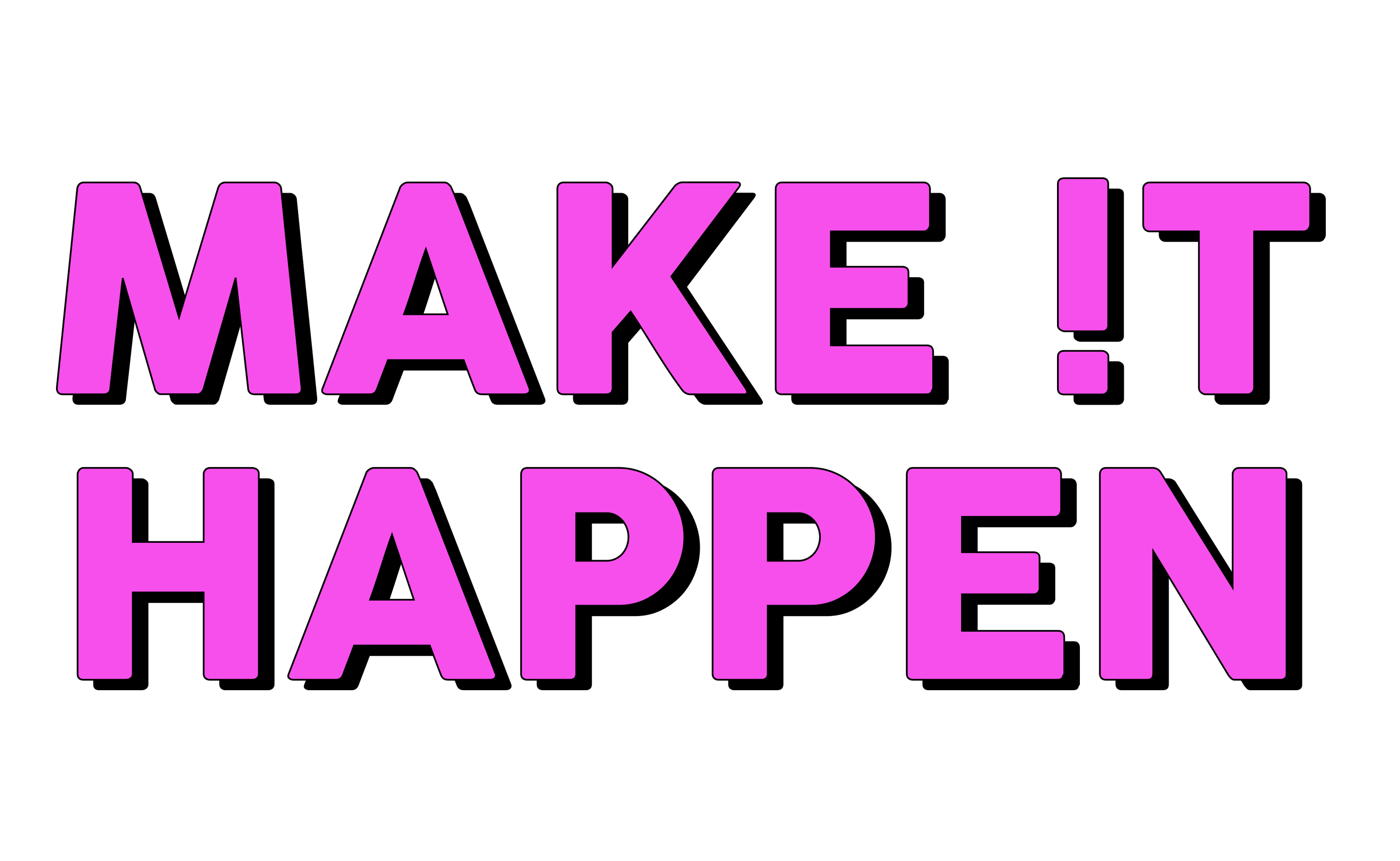 Working Make  It Happen Sticker  by COREY PAIGE DESIGNS for 