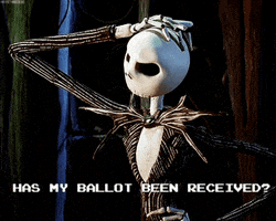 Vote Early Nightmare Before Christmas GIF by Forward Montana