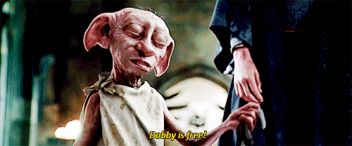 Image result for dobby is free gif