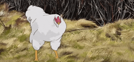 anime chicken gif