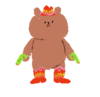 Bear Love Sticker by Bearly Getting By