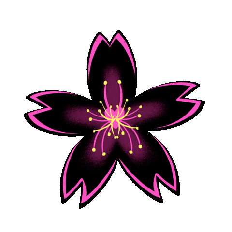 Magical Girl Flower Sticker by Pink Fang