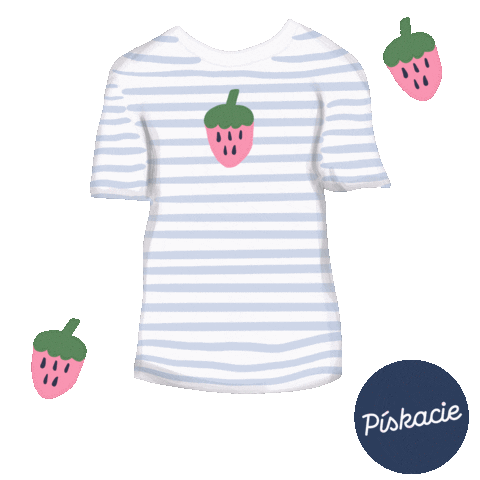 Clothes Strawberry Sticker by Pískacie
