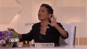 DivorceCourt excited laughing shocked annoyed GIF