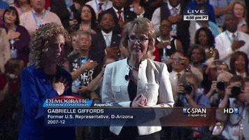 Giffords dnc liberty democratic national convention national anthem GIF