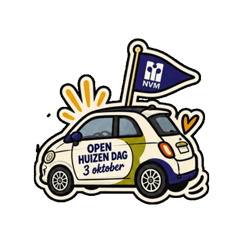 Openhuis Sticker by StinseMaat makelaardij