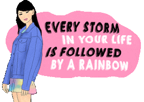 Rainbow Storm Sticker by vone officiel