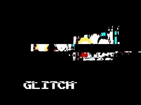 Animated Gif Glitchy Text Gif