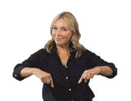 Pointing Down Point Sticker by Dr. Kellyann