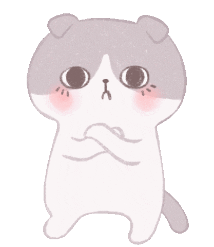 Sad Cat Sticker by TiffanyHuynhArt