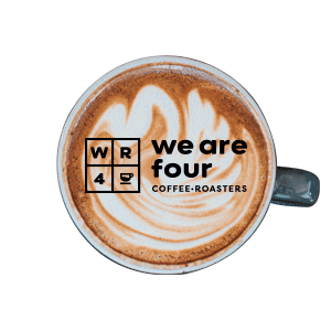 Wr4 Sticker by We Are Four Coffee Roasters
