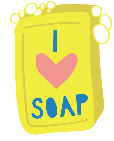 Wash Hands Soap Sticker by Light and Paper