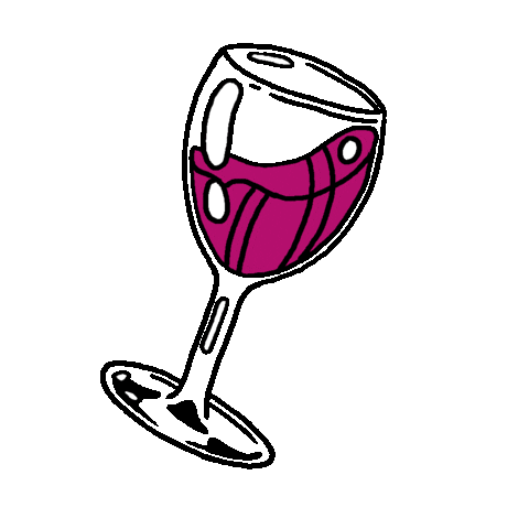 Wine Vino Sticker by Bridget M