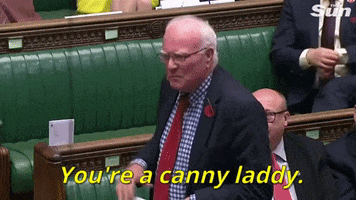 parliament ronnie campbell youre a canny laddy GIF