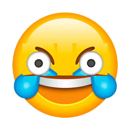 cursed laughing crying emoji | Sticker