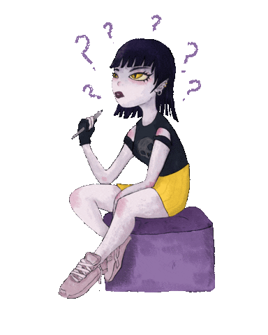 Confused Sticker