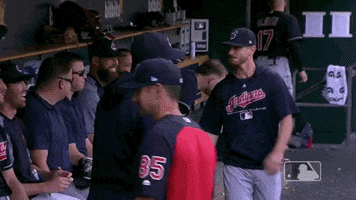 carrasco reacts GIF by MLB