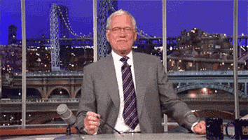 Tv David Letterman animated GIF