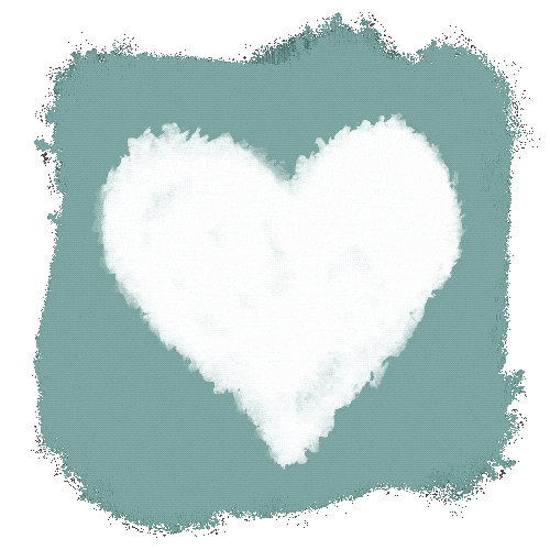 White Heart Love Sticker