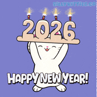 Happy New Year Dancing Cat GIF by Silly Kitties