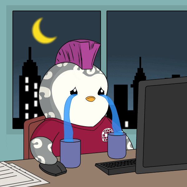 Sad Still Waiting GIF by Pudgy Penguins