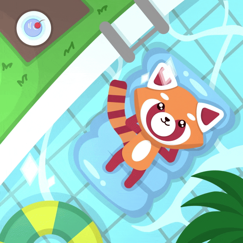 Swimming Pool Luxury GIF by The Plooshies
