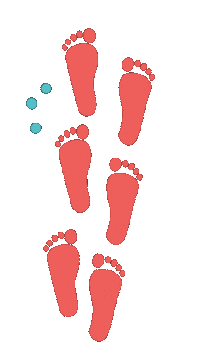 Footprints Sticker by Bigfoot Donuts for iOS & Android | GIPHY Footprints Sticker by Bigfoot Donuts for iOS & Android | GIPHY
