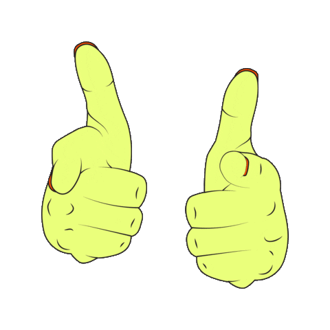 Ub Thumbs Up Sticker by UnderBelly Creative