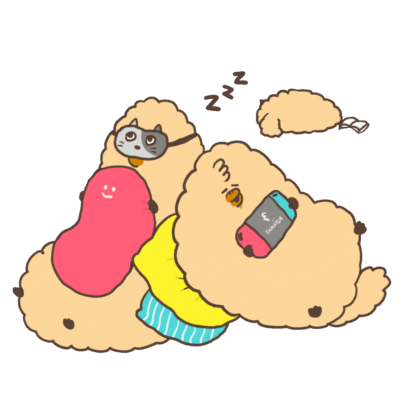 Beige 寝る Sticker