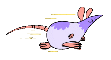 Go Go Go Running Sticker by caitcadieux