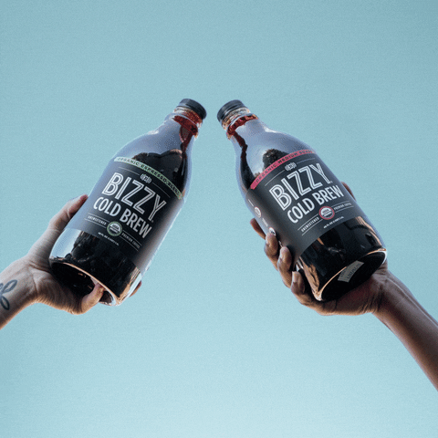 Cheers Cold Brew GIF by Bizzy Coffee