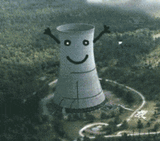 nuclear smoke stack GIF