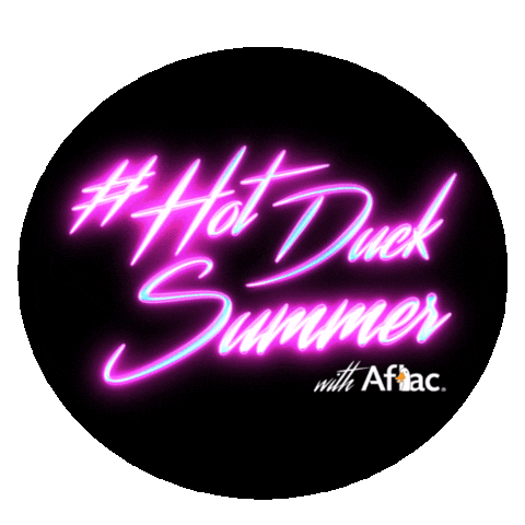 Hot Summer Sticker by Aflac Duck