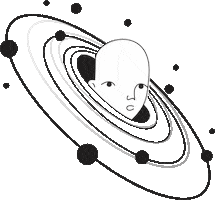 Head Universe Sticker