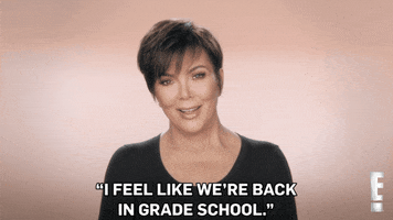 Kris Jenner Backincradeschool GIF by E!