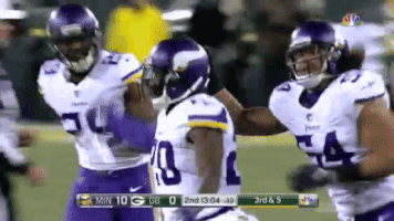 Football Hug GIF by Minnesota Vikings