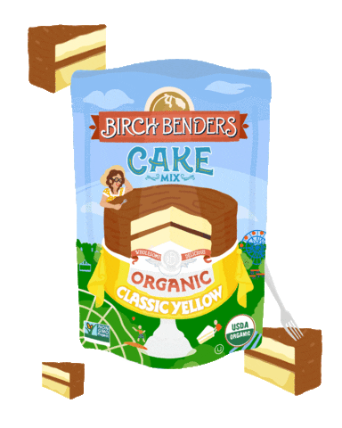Cake Baking Sticker by Birch Benders