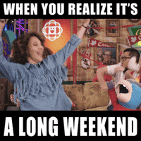 Three Day Weekend GIF by CBC