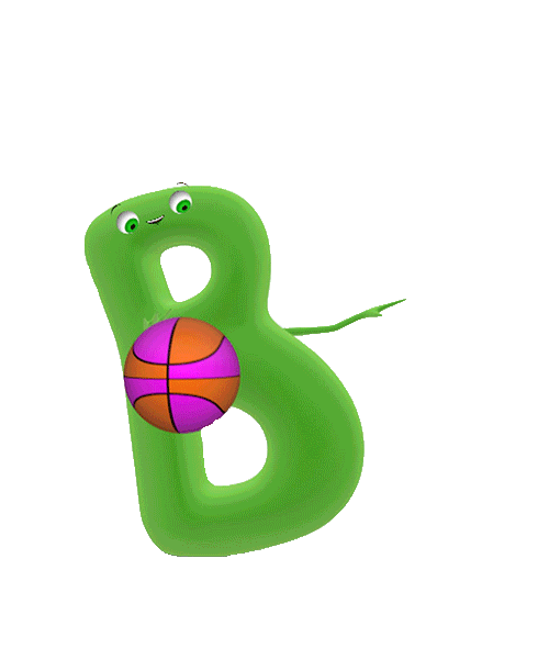Etiqueta feliz do basquetebol adesivo por BabyTV
