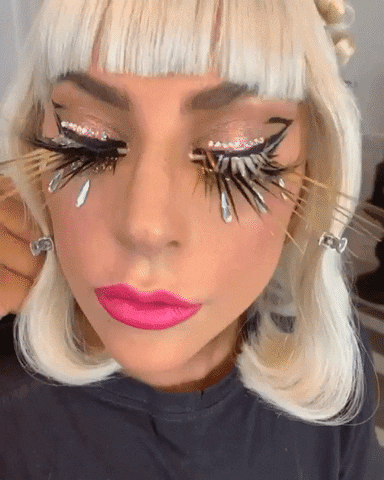 Lady Gaga Make-up GIF door MOODMAN