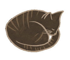 Sleeping Cat Sticker by madebymate