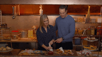 Cooking Together Victor Webster GIF by Hallmark Channel