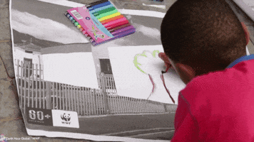 drawing child GIF by Earth Hour