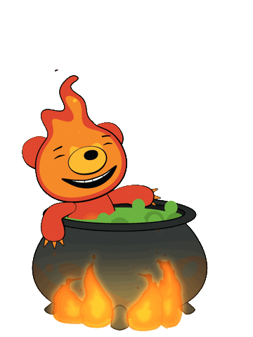 Chill Out Halloween Sticker by DeddyBears