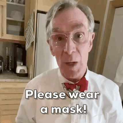 bill nye wear a mask gif by giphy news - find & share on giphy