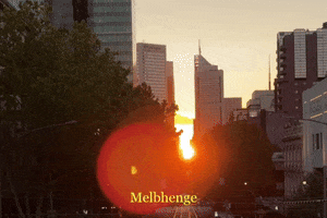 Melbourne City Sunset GIF