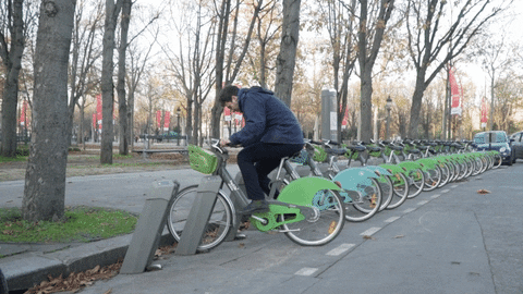Lets Go Monday GIF by Vélib' - Find & Share on GIPHY