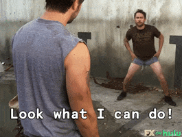 Stretching Charlie Day GIF by It's Always Sunny in Philadelphia