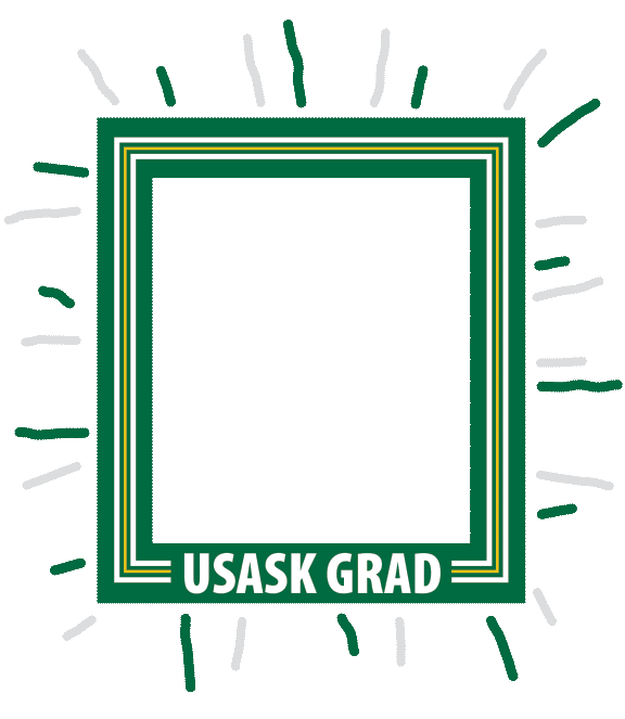 Frame Graduate Sticker by USask