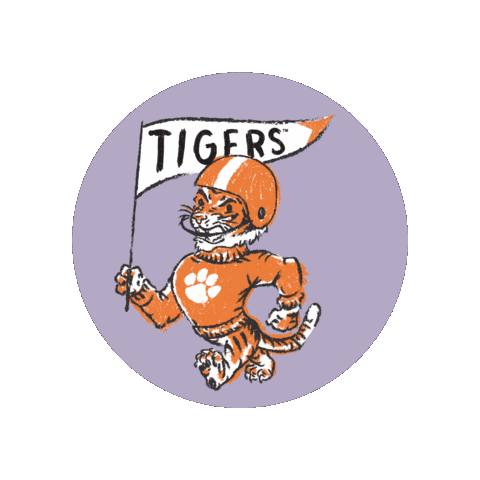 Football Vintage Sticker by Tigertown Graphics